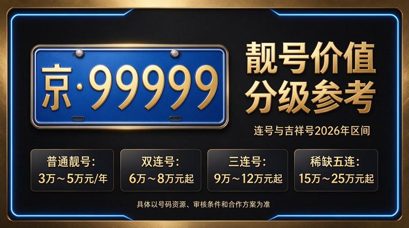 闲置车牌指标价格详情展示